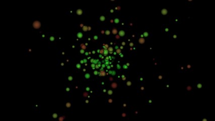 A lot of bubbles on the surface volumetric wave-like movement of bubbles. Colorful shapes circles Geometric colored geometric Light pattern . - Powered by Adobe