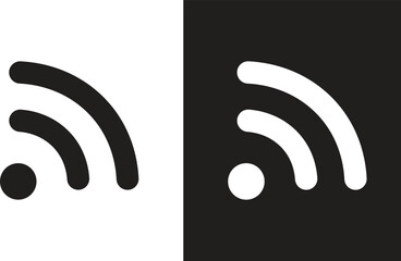 RSS Feed, Wifi symbol icon set