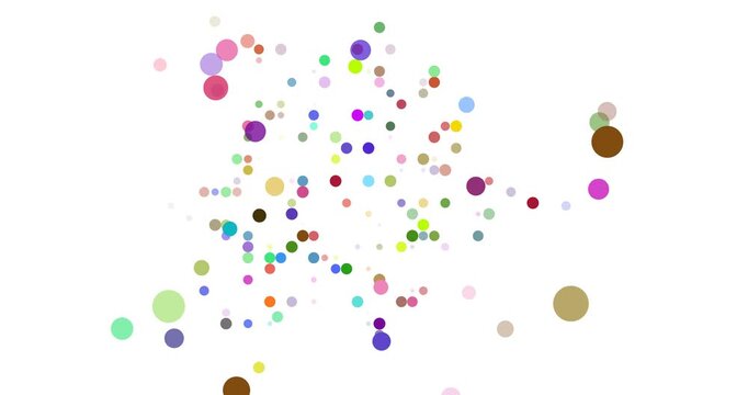 Abstract Orbs Generate Shape of Botswana Outline