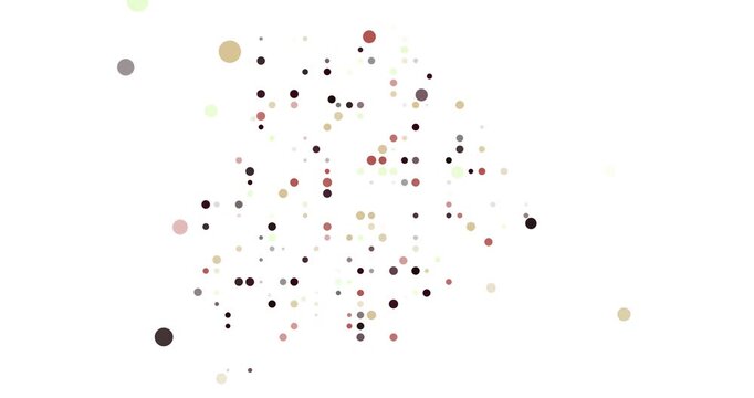 Global Communication Animation with Botswana Map Particles