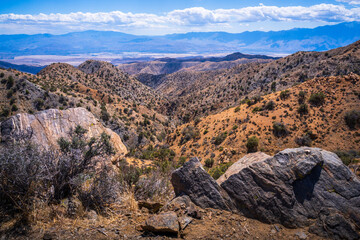 hiking in joshua tree national park in california, usa