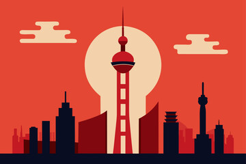 berlin skyline silhouette