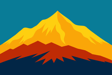 vector illustration of mountain landscape