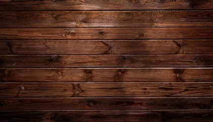 Obraz premium Deep Brown Plank Wood Wall