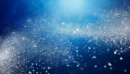 Obraz premium Abstract Blue Background With Silver Dust