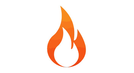 Abstract Fire Symbol In Warm Color Over A Black Background Graphic Illustration