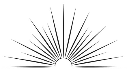 Obraz premium Abstract Geometric Design Showing Radiating Lines With Black Background Illustration