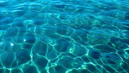 Obraz premium Sparkling Turquoise Water Ripple Texture