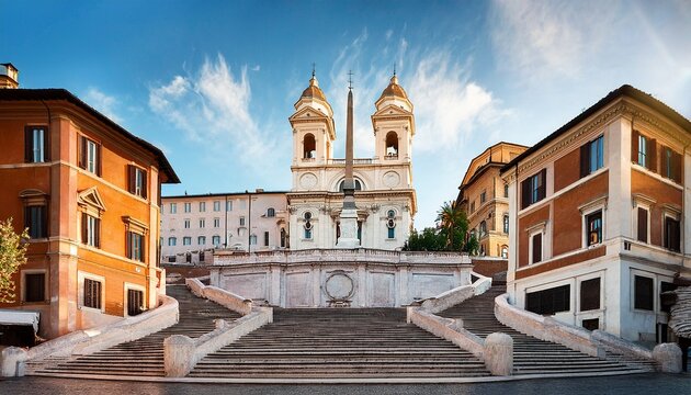 historic building at spanish steps piazza di spagna rome italy