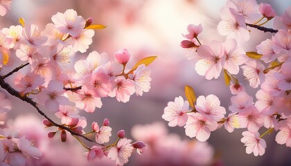 Obraz premium Pink Cherry Blossom Sakura