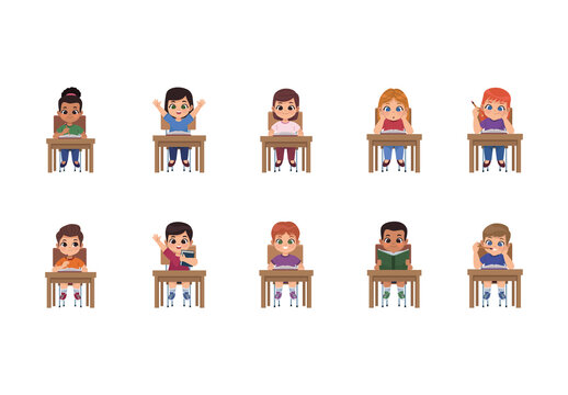 School Classroom Illustration Set