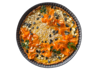 carrot and pumpkin tart Autumn fall vibe