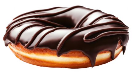 Chocolate glazed donut delight gourmet bakery food photography studio setting close-up sweet indulgence