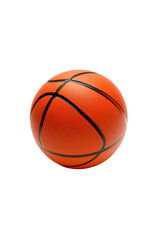 Dynamic basketball action studio environment isolated orange ball sports concept close-up view