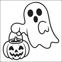 Spooky Helloween bold and easy coloring pages for adults.
