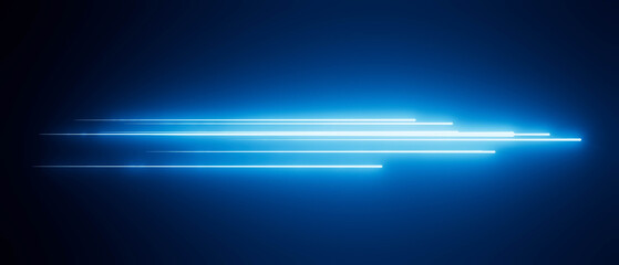 A blue line with white streaks