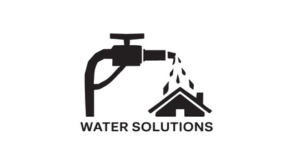 Reliable water solutions company logo offers modern plumbing services for homes, ensuring clean water and preventing leaks with innovative technology and sustainable practices for a healthy home