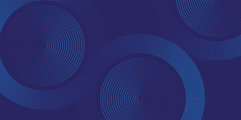 Blue abstract background with blue glowing geometric lines. Modern shiny blue diagonal rounded lines pattern.vektor