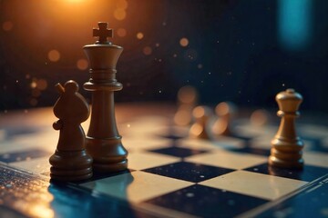 Checkmated! A Triumphant Chess Game Showing Strategic Victory and Intelligent Planning