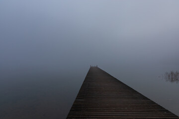 Obraz premium Altaussee – a picturesque village and lake of the same name in Austria