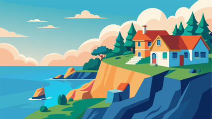 A peaceful retreat tucked away on the cliffside this town offers a serene escape from the chaos of everyday life. The breathtaking views of the ocean and the quaint colorful houses