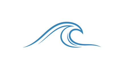 Naklejka premium Abstract Ocean Wave Illustration Against a Black Backdrop for Graphic Design Projects