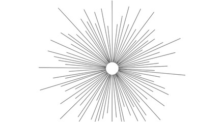 Naklejka premium Abstract Radiating Lines Converging On A Bright White Center Against A Black Background