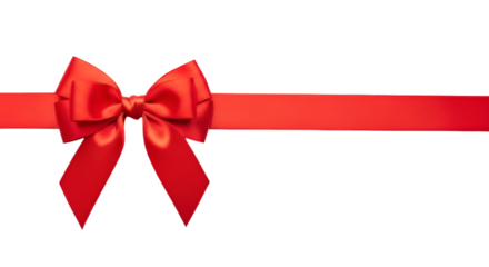 Red Ribbon Bow on Black Background Keywords: ribbon, bow, red, gift, present, celebration