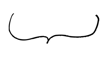 シンプルなペンの手書き吹き出し ベクター