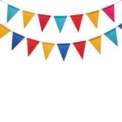 colorful flags bunting banner