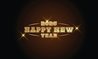 2026 happy new year logo text design set 2026 number design template collection