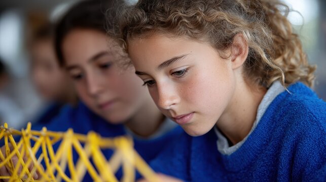 stem education community, stem highlights confident women and girls in hands-on engineering with modern classroom setups - Powered by Adobe