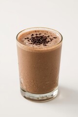 Delicious chocolate cold coffee with whipped cream and sprinkles