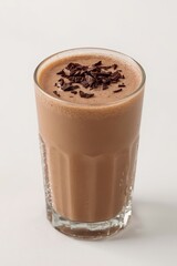 Delicious chocolate cold coffee with whipped cream and sprinkles