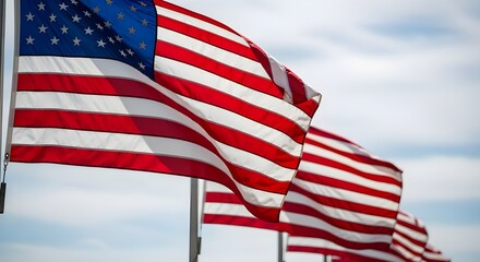 Bandera estadounidense para el Día de los Caídos, 4 de julio, Día del Trabajo