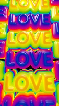 love in every colour (seamless loop) for boyfriends or girlfriends
