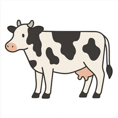 A illustration of a cow