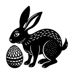 rabbit hunting Easter eggs