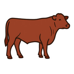 beef cow vector illustration