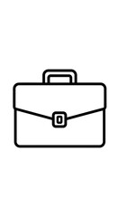 Minimalist Briefcase or Attache Case Icon
