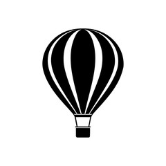 Fototapeta premium Silhouette Of Hot Air Balloon Vector Clipart