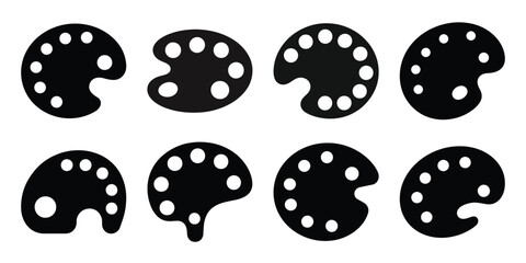 art palette minimal icon set