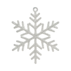 Obraz premium PNG Intricate silver snowflake design