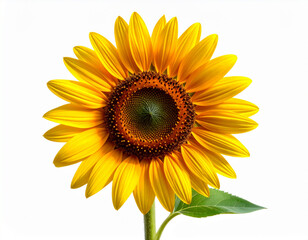 Fototapeta premium Realistic Sunflower with Natural Petal Texture