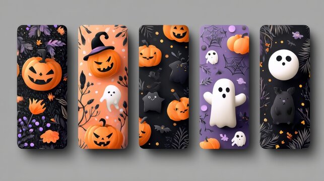 cute halloween character phone wallpapers