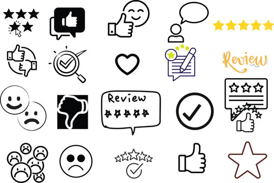review icon set