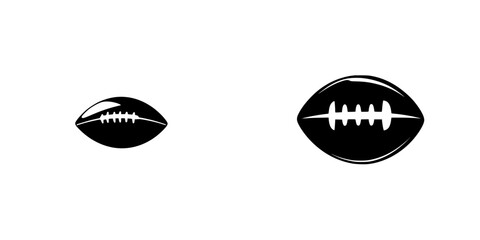 Fototapeta premium Comparison of two football sizes showcasing design differences for various age groups during practice