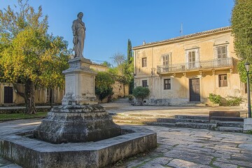 Obraz premium The Museum of Asian Art of Corfu is located within the Palace of St. Michael and St. George in Kerkyra, Greece, in the Ionian Islands