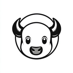 The Chinese Zodiac is represented through a modern and minimalist illustration of the Ox sign in outline form