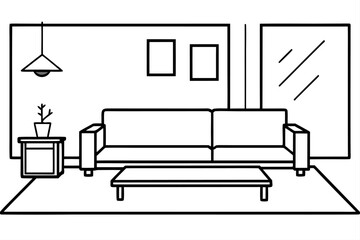 Ultra modern living room interior